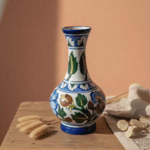 Handmade Blue Pottery Vase (4.5 Inch) β Decorative Floral Ceramic Vase